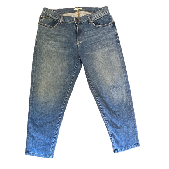 Eileen fisher jeans light wash cropped size 8 - Picture 2 of 5